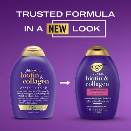 Ogx Thick & Full Biotin & Collagen Conditioner Nutrient-Rich