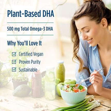 500mg Omega-3 Algae DHA 60 Softgels
