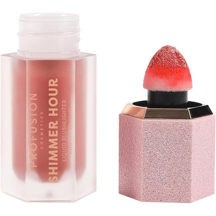 Profusion Cosmetics Shimmer Hour Liquid Blushlighter Blendable Dewy Cheek Tint
