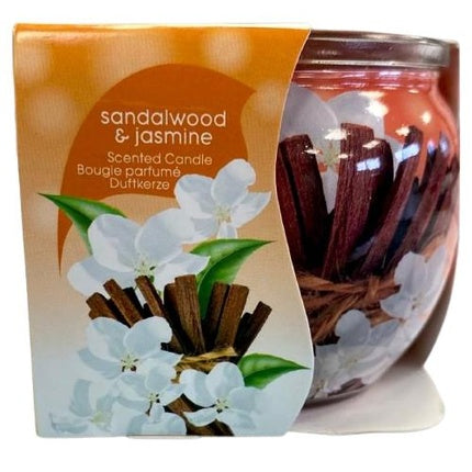At Home Sandalwood Jasmine Scented Candle