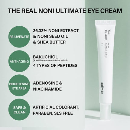 CELIMAX The Real Noni Ultimate Eye Cream with Noni Fruit Extract Bakuchiol and Retinol 20ml