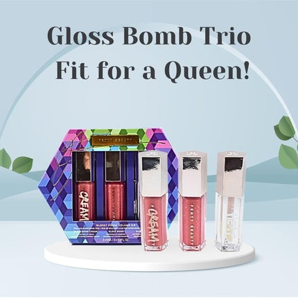 Fenty Beauty Glossy Posse Volume 6.0 Full-Size Gloss Bomb Trio
