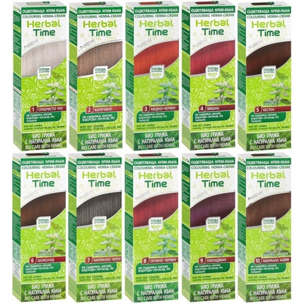 100% Organic Henna Hair Color Cream Natural Brown Hair Dye