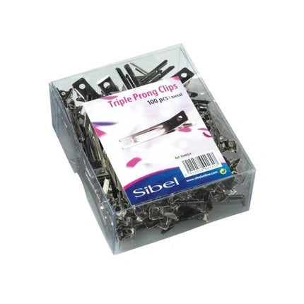 Sibel Metal Triple Clips 100 Pieces