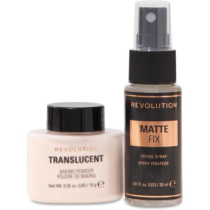 Revolution Mini Matte Hero's Makeup Setting Duo Translucent Loose Baking Powder