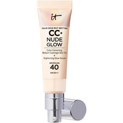 IT Cosmetics Your Skin But Better CC+ and Nude Glow Lightweight Medium Coverage Foundation and Glow Serum Fair Porcelain 1g