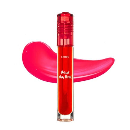 Etude Dear Darling Water Gel Tint #01 Tangerine Red Korean Lip Makeup