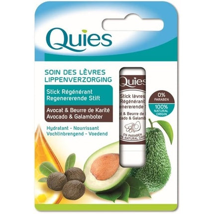 Quies Avocado and Shea Butter Regenerating Lip Balm 4.5g