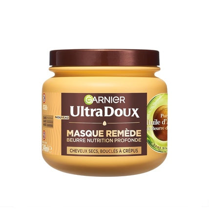 Garnier Ultra Doux Mask for Dry, Wavy, Curly, or Frizzy Hair