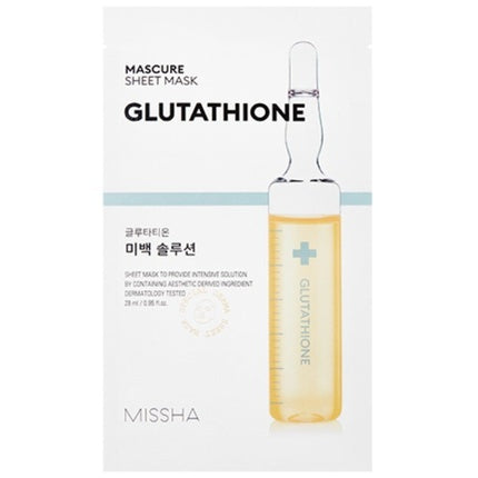 Missha Brightening Face Mask Mascure Glutathione Sheet Mask 27 Ml