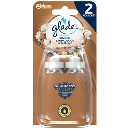 Glade Sense Spray Rica 2x18ml Sandalwood By Glade