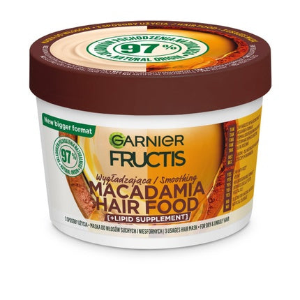 Garnier Fructis Macadamia Hair Food Smoothing Mask For Dry And Unruly Hair 400ml