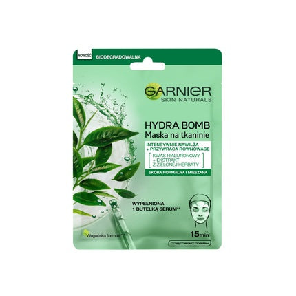 Garnier Skin Active Ultra Hydrating Rebalancing Tissue Mask With Green Tea Extract
