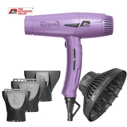Hair Parlux Elysium Magic Compact Purple Hair Dryer With Diffuser