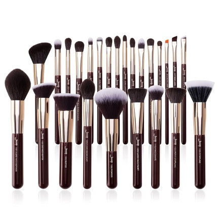 Jessup Makeup Brush Set Cosmetic Brush Set Eye Brush Face Brush Powder Concealer Eyeshadow Synthetic Hair T280 E-Zinfandel
