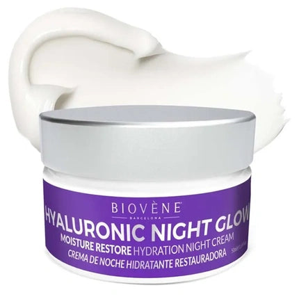 Biovene Hyaluronic Night Glow Moisture Restore Hydration Night Cream 50ml