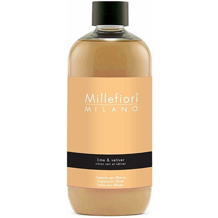 Millefiori Milano Natural Lime & Vetiver Diffuser Refill 500 Ml