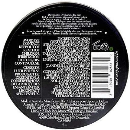 Uppercut Deluxe Matte Pomade Hair Styling Product for Men with Medium Hold and No Shine 100g