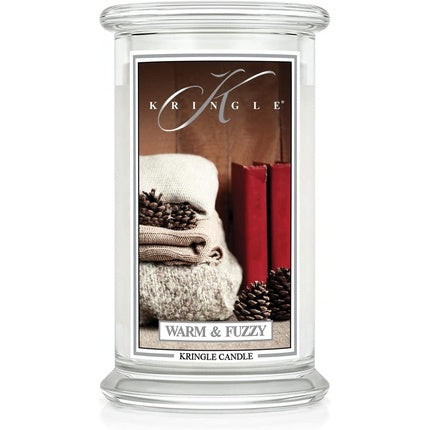 Shumee Kringle Candle - Warm And Fuzzy - Large Classic Jar 22oz 2-Wick