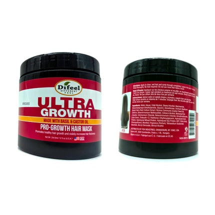 Difeel Ultra Growth Basil & Castor Hair Mask 12 Oz