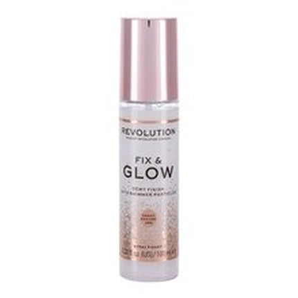 Makeup Revolution Fix Glow Dewy Finish Brightening Fixation Spray For Makeup