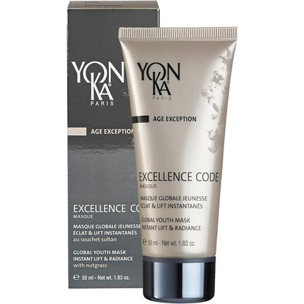 Yon-Ka Excellence Code Anti-Aging Youth Face Mask 50ml Immediate Lifting and Radiance 91% Natural Ingredients with Tiger Nut