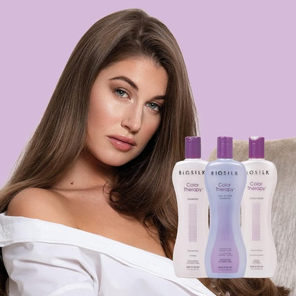 Biosilk Color Therapy Cool Blonde Shampoo for Unisex 12oz 355ml