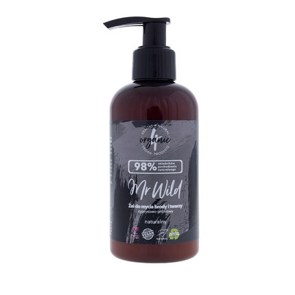 4organic Mr Wild Cypress And Ginger Beard And Face Wash 200ml