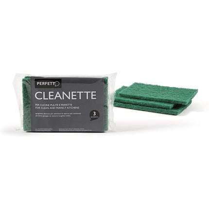 Perfetto Abrasive Fiber Cleanette Set 10 X 15 Cm, Multicolored, One Size