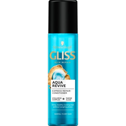 Gliss Aqua Revive Express Repair Conditioner - 200ml Leave-In Spray For Normal And Dry Hair