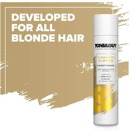 Toni&Guy Illuminate Blonde Conditioner to Enhance Shine for Colored, Highlights and Natural Blonde Hair 250ml