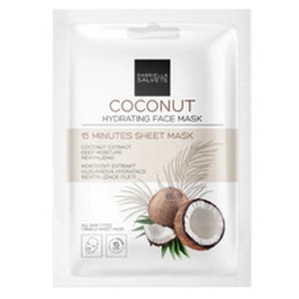 Gabriella Salvete Coconut Hydrating Sheet Face Mask Moisturizing Canvas Face Mask