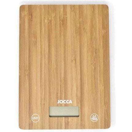 Jocca Nature Kitchen Scale 7161 Bamboo Digital Kitchen Scale With Lcd Display And Capacity Up To 5kg