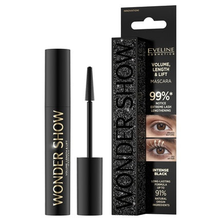 Eveline Wonder Show Mascara Volume & Length & Lifting - 7ml