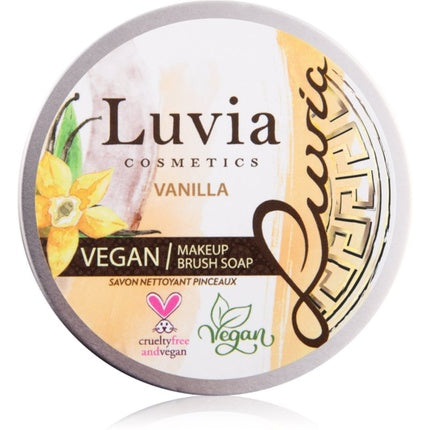 Luvia Cosmetics Brush Soap with Vanilla Scent - 100 g
