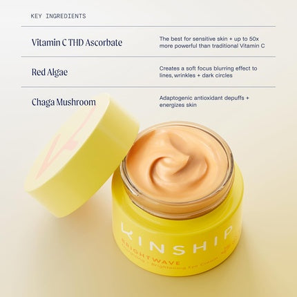 Kinship Brightwave Vitamin C Energizing and Brightening Eye Cream - Reduce Dark Circles
