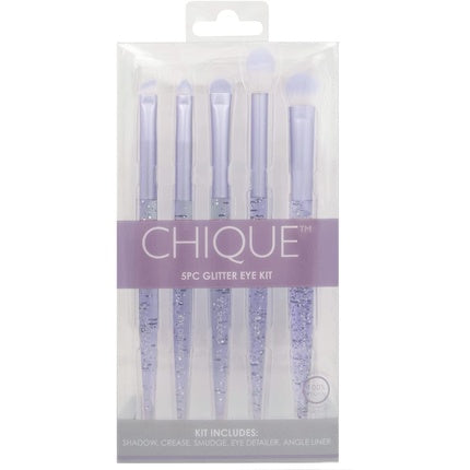 Royal & Langnickel Chique Pink Glitter 5 Piece Makeup Brush Set