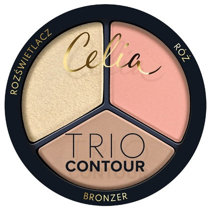 Celia Trio Contour Face Contouring Powder Set 02 8g