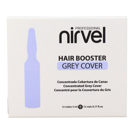 Nirvel Hair Booster Grey Cover - 12 Vials Of 5 Ml