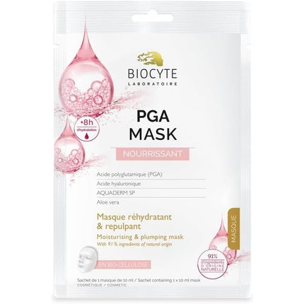 Biocyte Pga Bio-Cellulose Tissue Face Mask with Hyaluronic Acid and Aloe