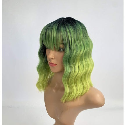 Sleek 2020 New 13' Synthetic Curly Wig with Bangs