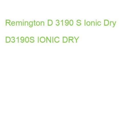 Remington D3190S Ionic Dry Hair Dryer