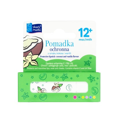 Mother's Treasure Protective Lip Balm With Coconut And Vanilla Flavor 65g