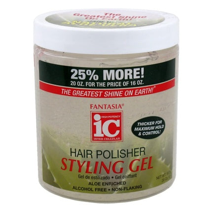 Fantasia Hair Polish Styling Gel With Sparkle Lites 16 Ounce