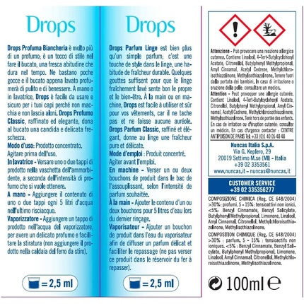 Nuncas Italia Spa Drops Classic 100 Ml 100ml Vent Des Sommets