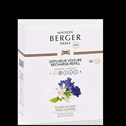 Maison Berger Musk Flower Car Diffuser Refill Pack Of 2