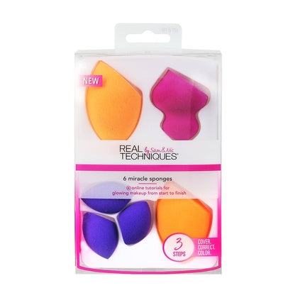 Real Techniques 6 Miracle Complexion Sponges Makeup Brush Set