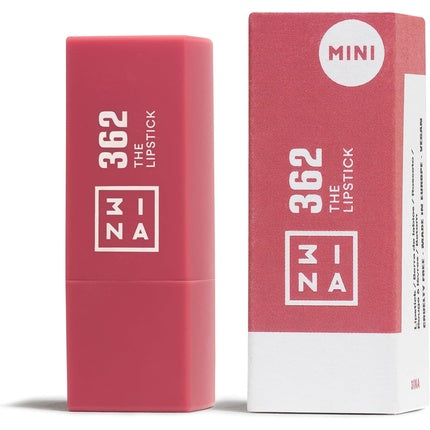 3INA Makeup The Lipstick 362 Pink Lipstick with Vitamin E and Shea Butter to Nourish the Lips Travel Size Lip Colour 362 Pink - Mini