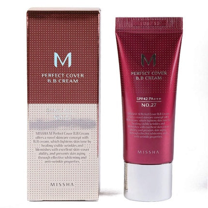 MISSHA M Perfect Cover BB Cream SPF42 No.27 Honey Beige 20ml