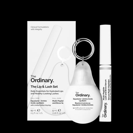 The Ordinary Set The Ordinary Multipeptide Lash And Brow Serum Squalane Amino Acids Lip Balm